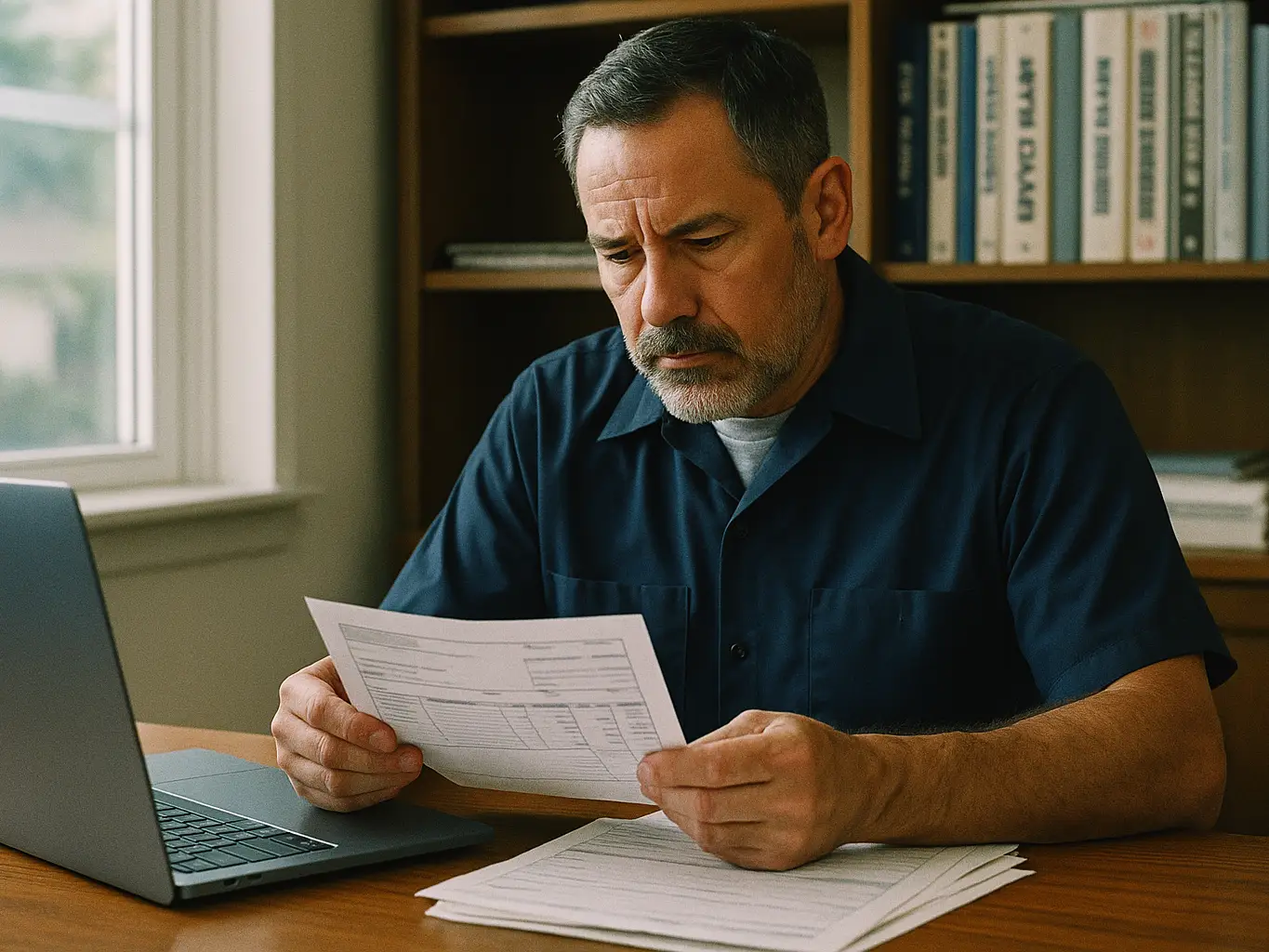 HVAC company owner reviewing the true cost of purchased HVAC leads