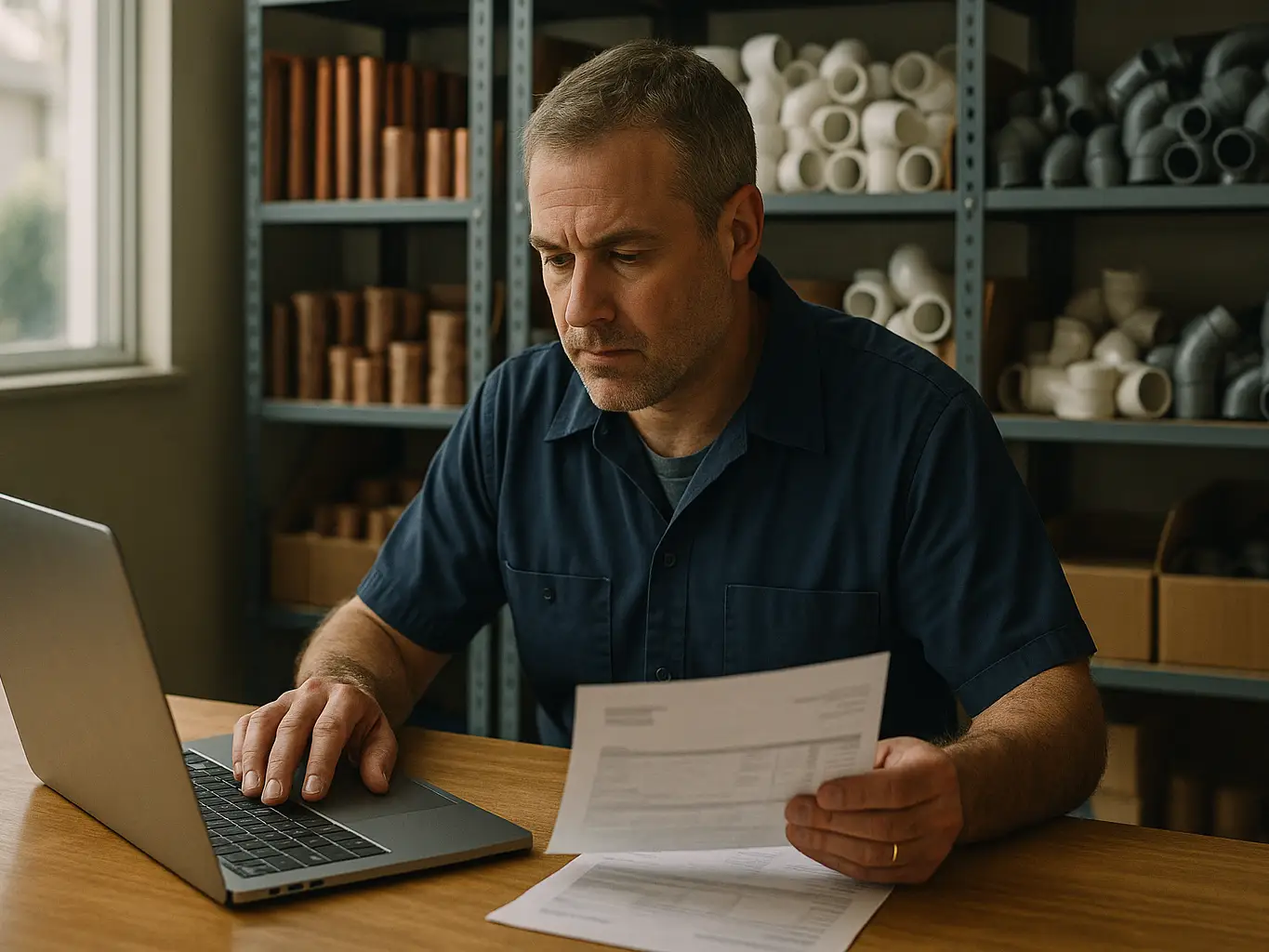 Plumbing company owner reviewing what shared emergency leads actually cost