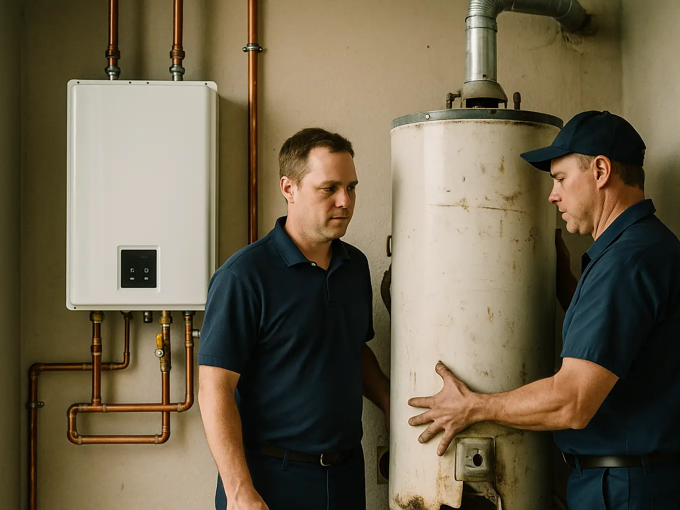 Tankless water heater replacement, the highest-value plumbing lead type we generate