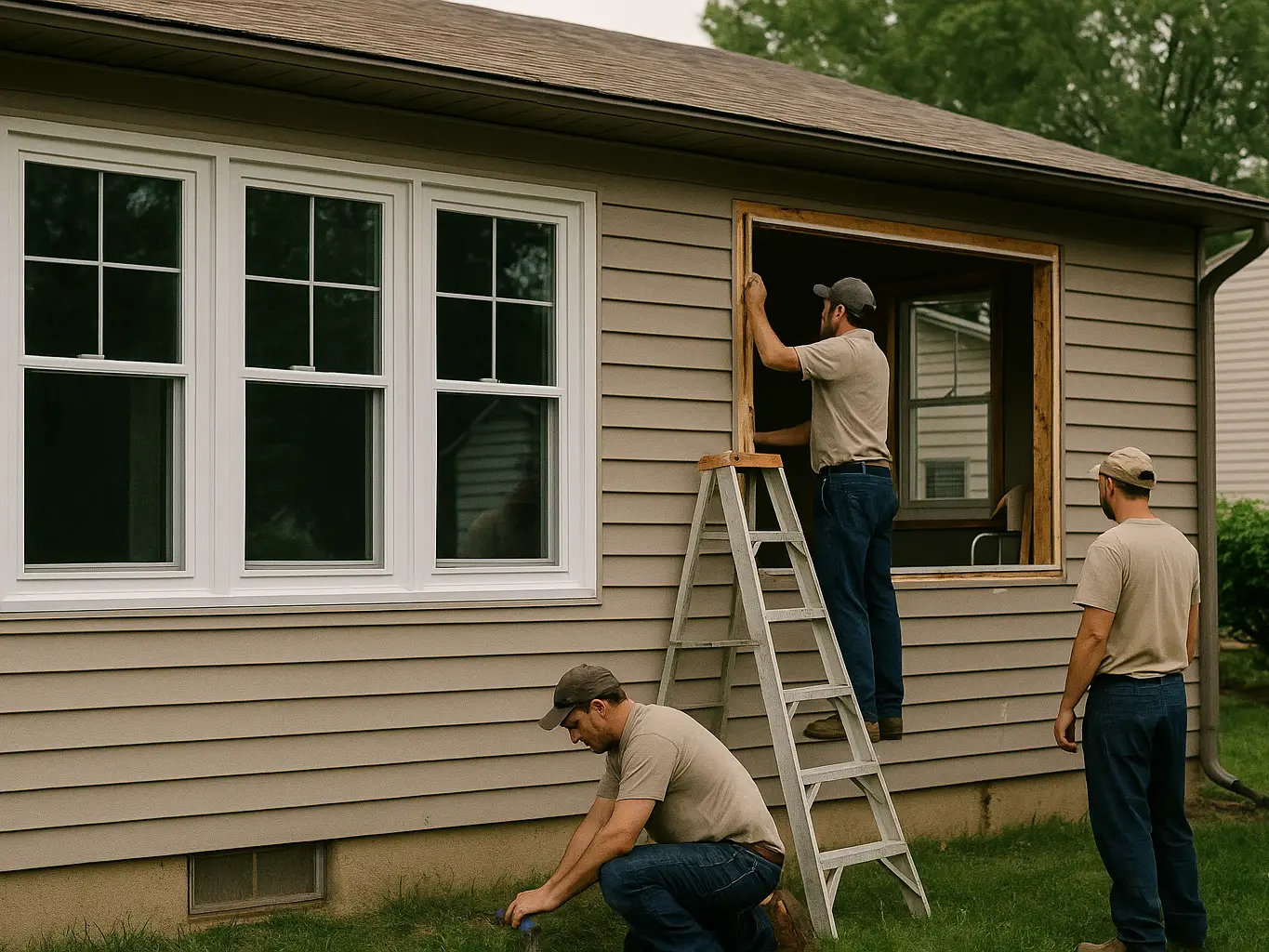 Full-home window replacement in progress, the core window lead type we qualify