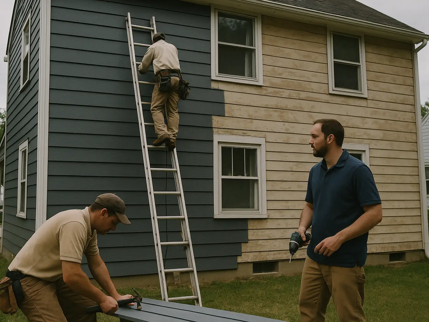 Full siding replacement in progress, the core siding lead type we generate
