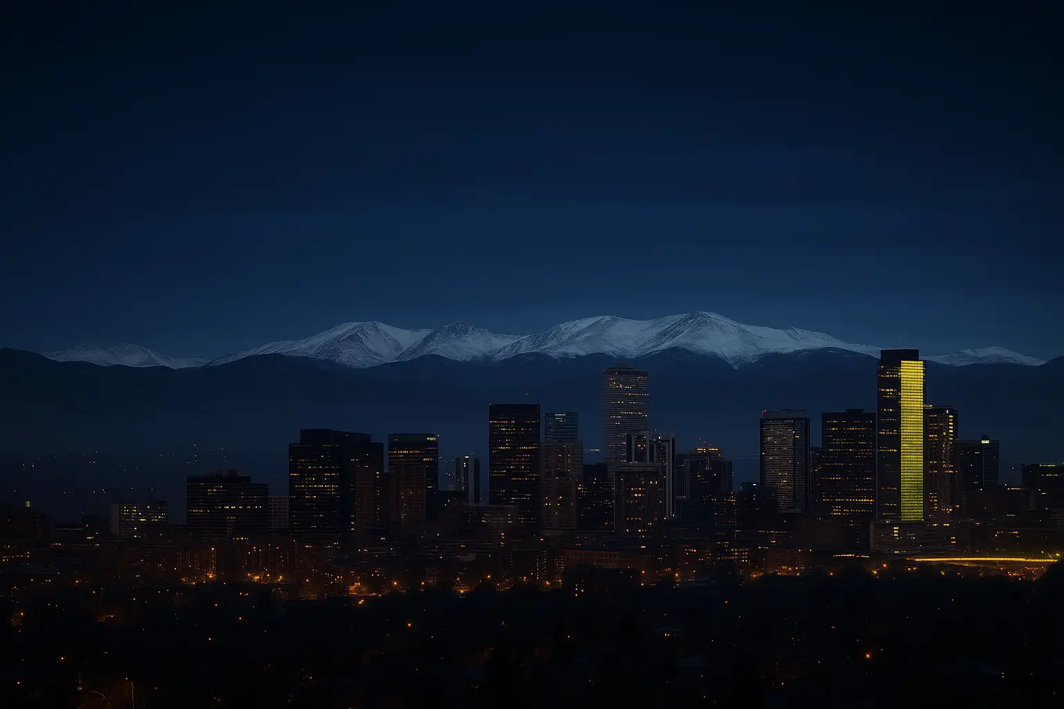 Denver skyline - sales recruiting across the Denver Metro / Front Range metro